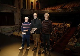 Toño Criado, Óliver Suárez y Pedro Vigil.