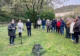 Adrián Barbón interviniendo en la Cuesta Vindoria
