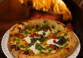 Sapore Italiano, la pizza presentada a concurso por el restaurante Crettino.