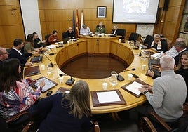 Pleno del Ayuntamiento de Carreño este jueves.