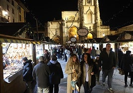 El Mercado de Navidad, ya en plena actividad.