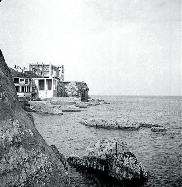 Estado del Club de Regatas en 1937 en una imagen tomada por un piloto nazi de la Legión Cóndor.