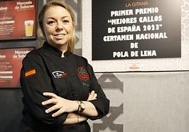 La cocinera Cristina Rey, en su restaurante La Gitana.