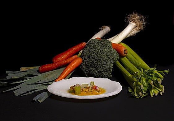 Un plato de temporada elabrado en uno de los restaraurantes