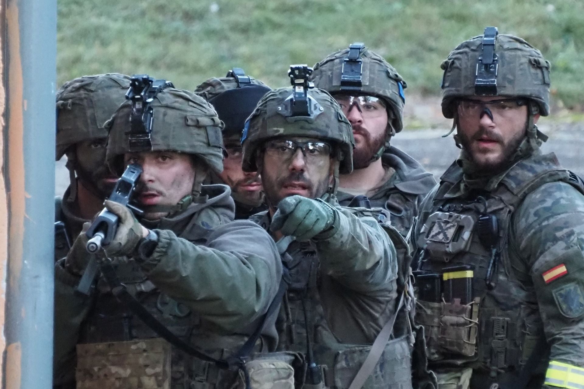 Entrenamiento del batallón San Quintín del regimiento Príncipe