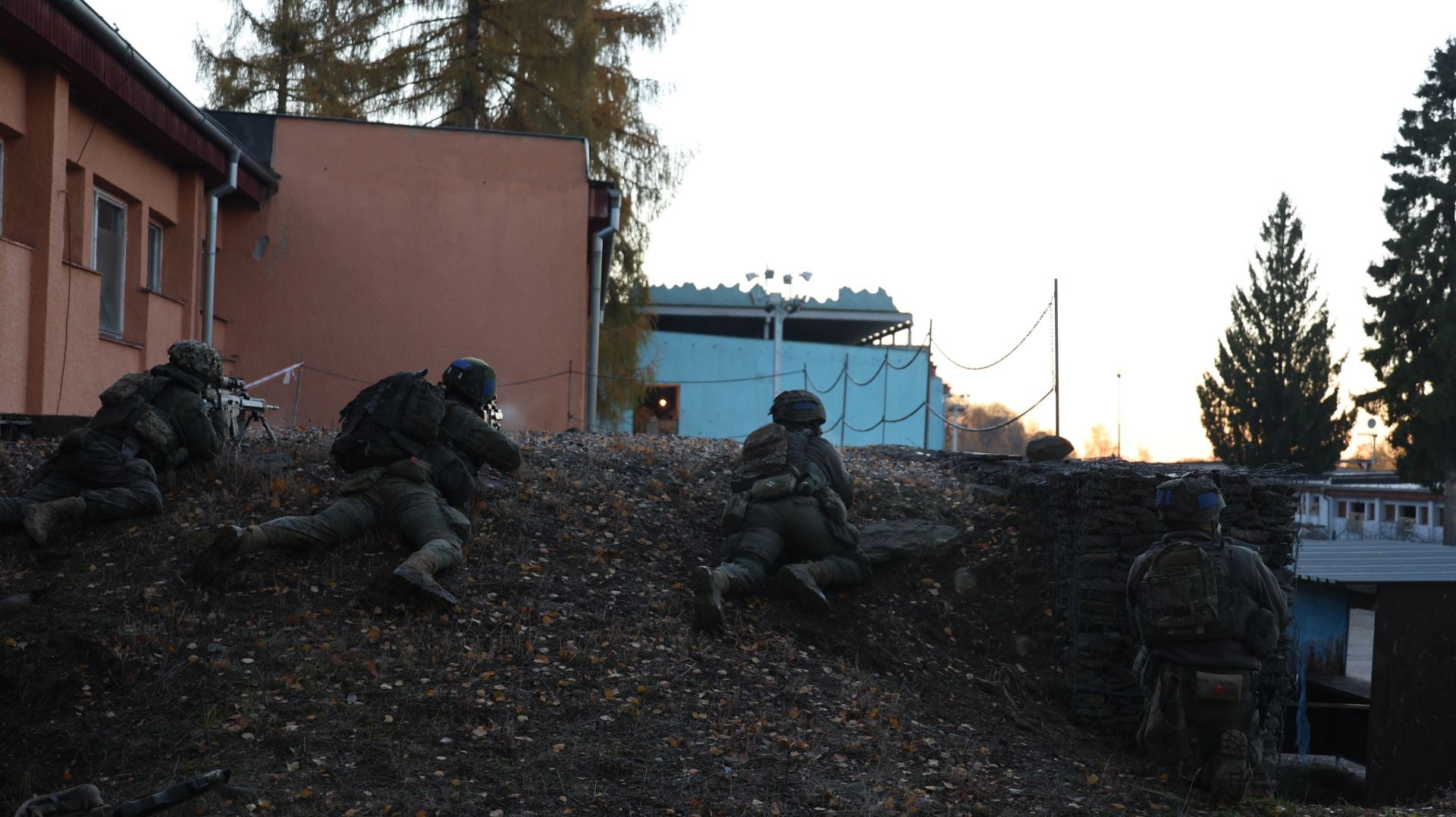 Entrenamiento del batallón San Quintín del regimiento Príncipe