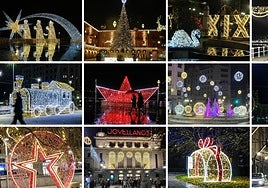 La iluminación navideña de Gijón un año más de deja indeferente a nadie.