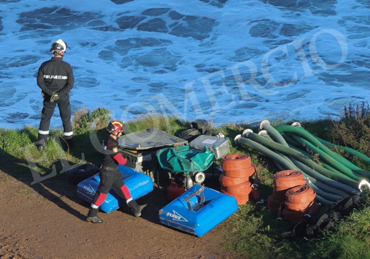 Un caso sin resolver en Asturias: así es la minuciosa búsqueda de Maritrini en la balsa de Ribadesella