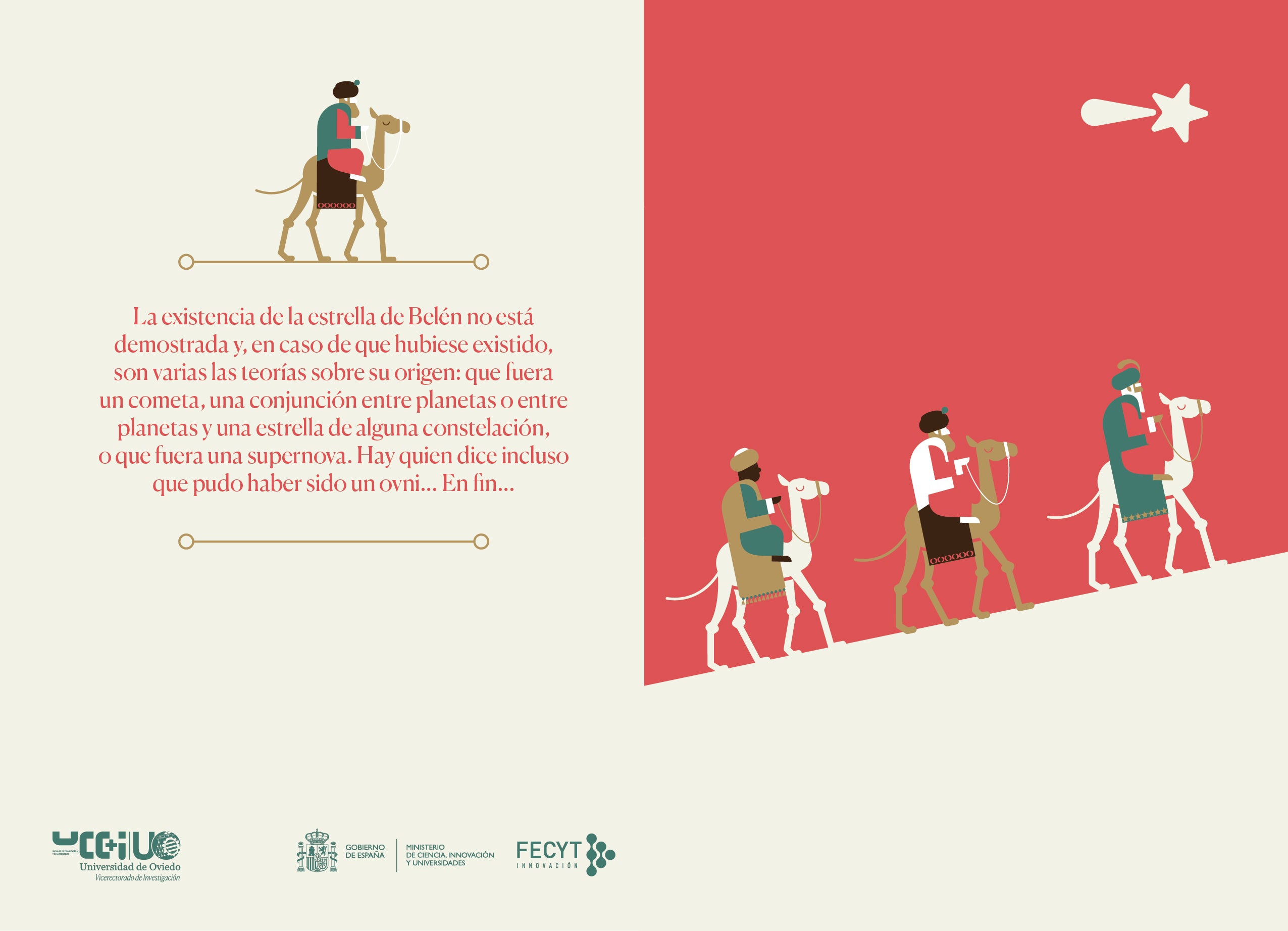 Una Navidad cargada de ciencia: postales y calendario de Adviento para felicitar las fiestas de la Universidad de Oviedo