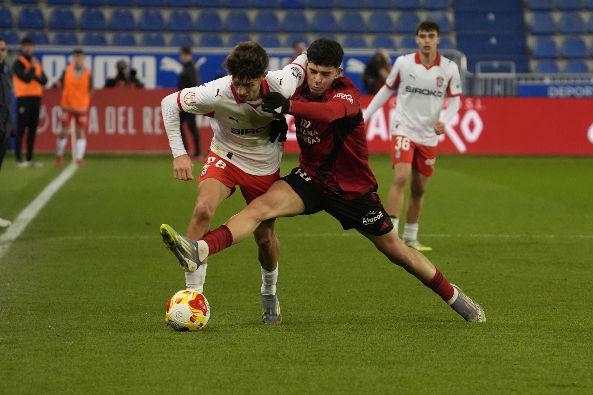 Las mejores jugadas del partido de Copa del Rey del Mirandés - Sporting de Gijón