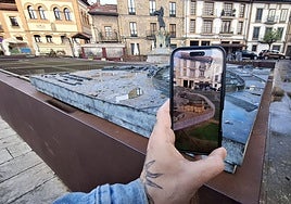 Mapa web de la maqueta de bronce de Villaviciosa