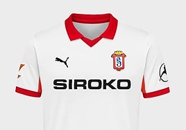 Imagen de la tercera camiseta del Sporting de Gijón.
