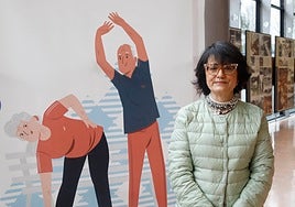 Beatriz Díaz, premio Norbienestar 2025, en el Palacio de Congresos del recinto ferial Luis Adaro.