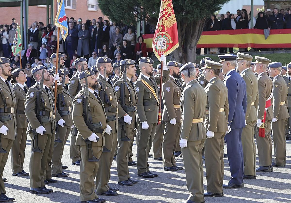 Parada Militar con motivo de la Inmaculada Concepción, en Cabo Noval.