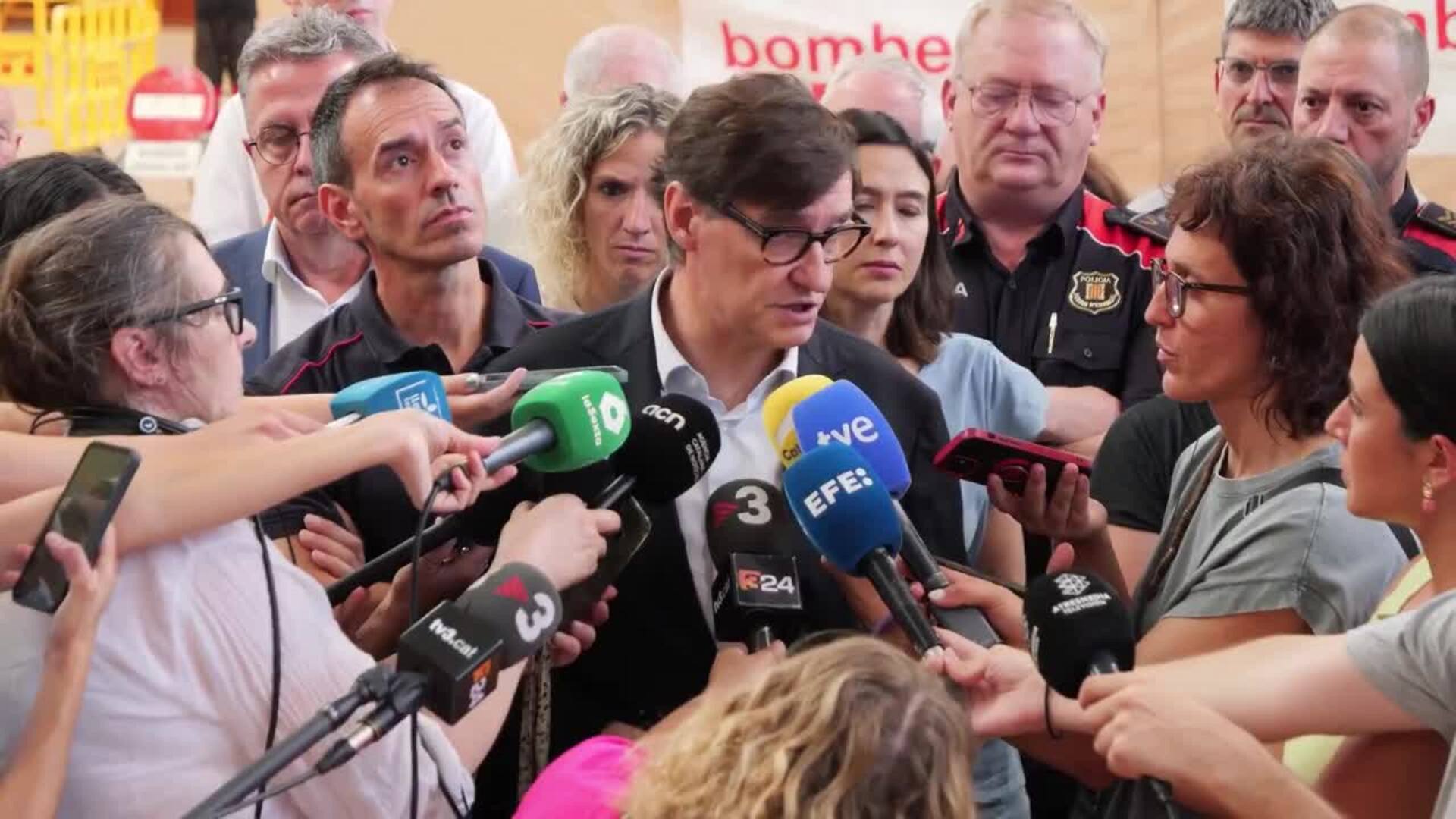 Illa pide prudencia en el incendio de Torrefeta (Lleida): "Los fuegos no son como antes"