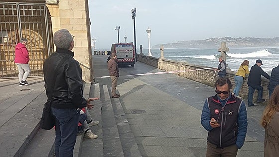 Susto en la playa de San Lorenzo en Gijón