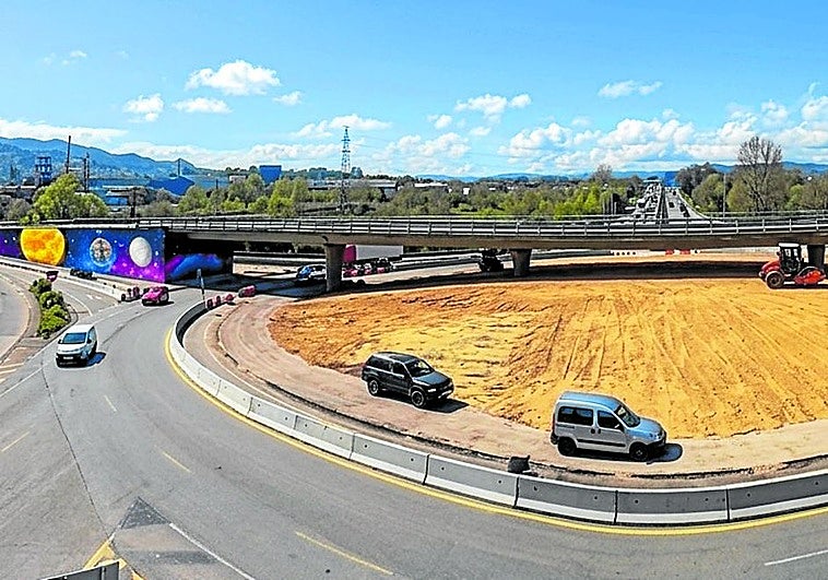 Siero transforma sus accesos: la rotonda 'del mapamundi' incluirá realidad aumentada