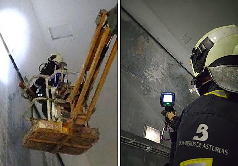 Amplio despliegue por un incendio desatado de madrugada en una fábrica del PEPA, en Avilés