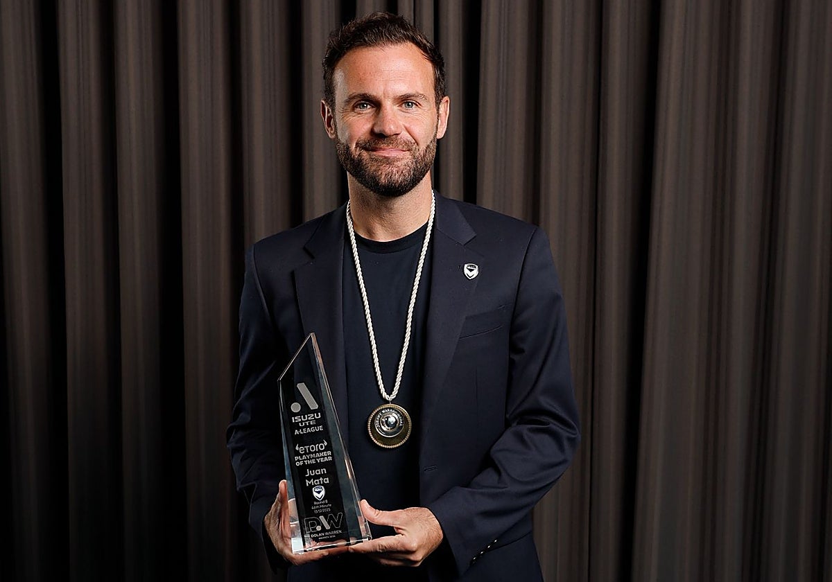 El asturiano Juan Mata: mejor jugador de la Liga en Australia