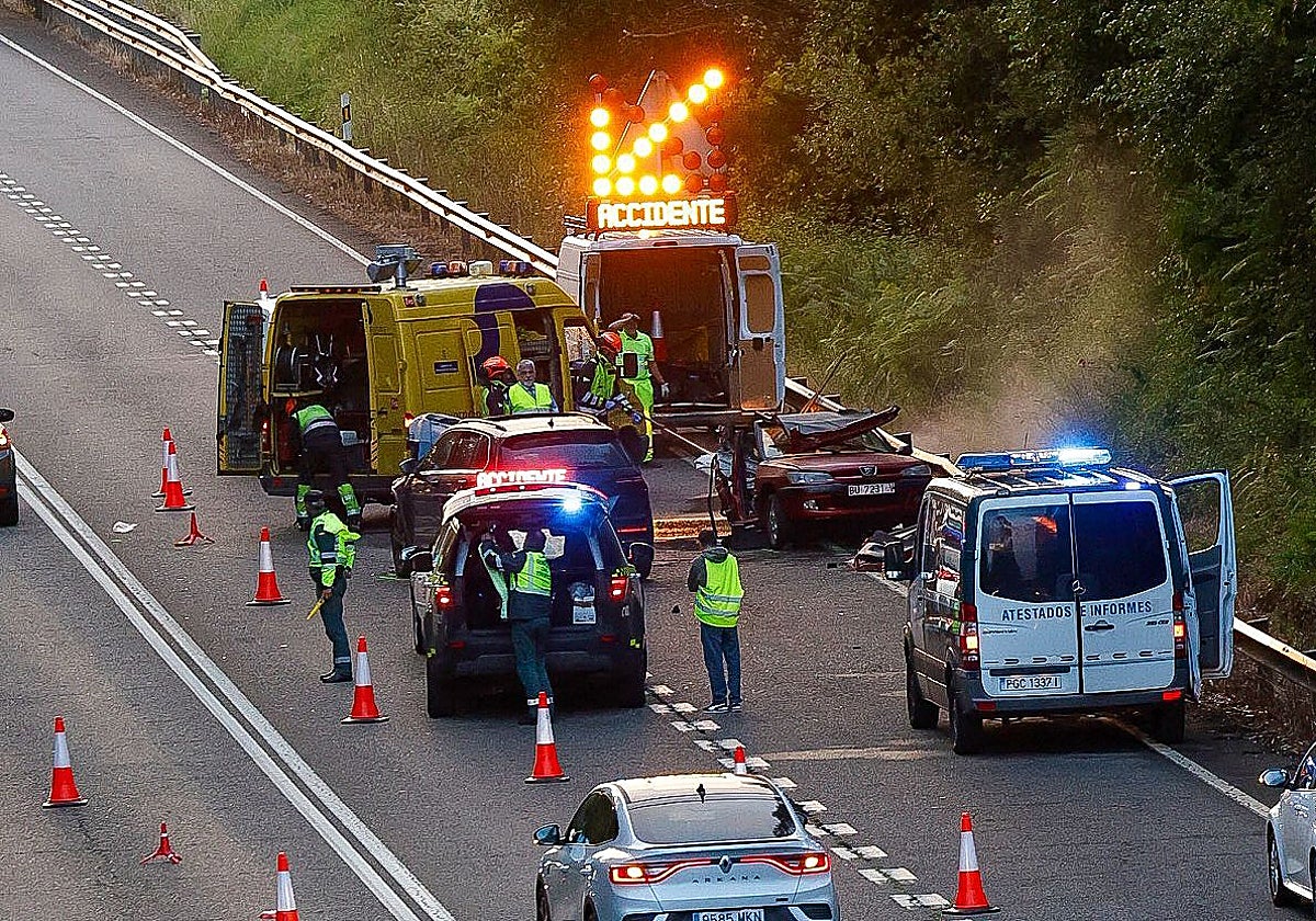 Los dos heridos en el accidente mortal en la variante de Avilés se recuperan favorablemente
