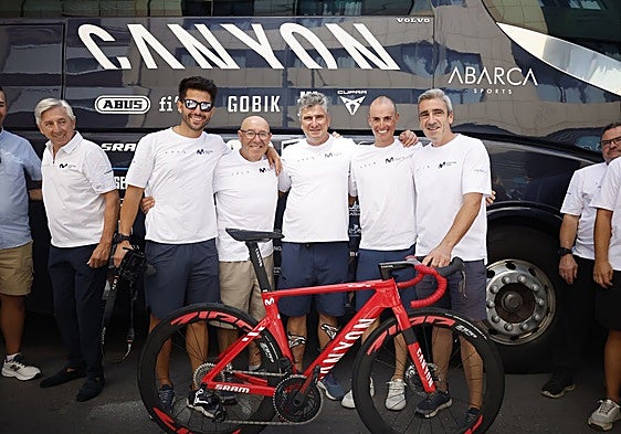 Pablo Ordorica, Marcelino Torrontegui, Senén Pintado, Enric Mas y 'Tato' Bernardino.