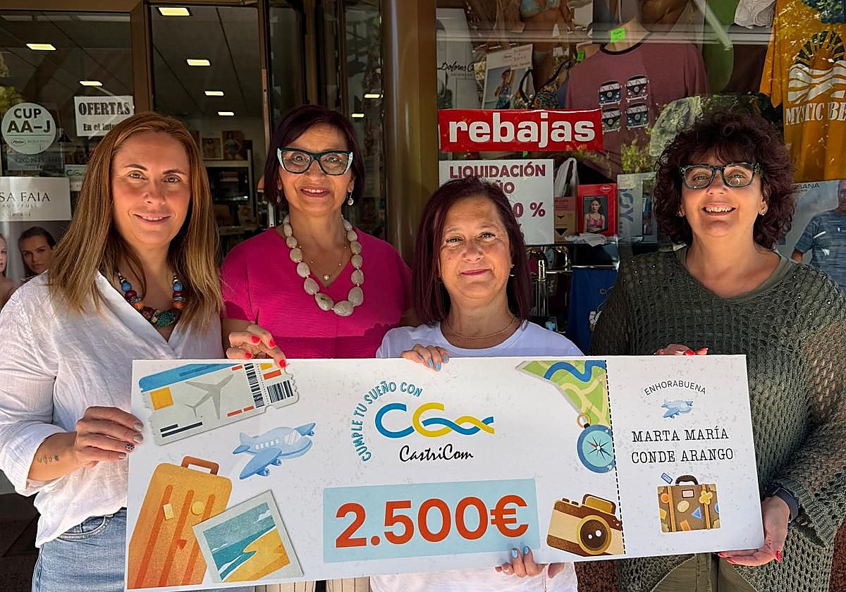 Marta María Conde, agraciada con el viaje de Castricom por valor de 2.500 euros