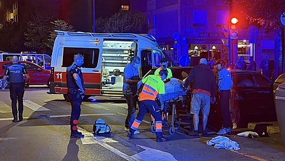 Retienen a un motorista que intentó darse a la fuga tras atropellar a una mujer en Gijón