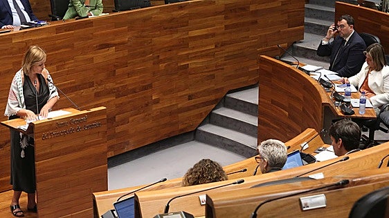 Covadonga Tomé acusa a Barbón de «traicionar a las familias mineras» y reclama más políticas de izquierdas en Asturias