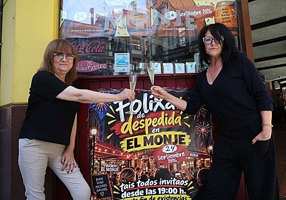Gema y Montse Abascal, brindando por su despdedida