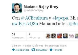 El 'tuit' de Rajoy sobre la Pepa.