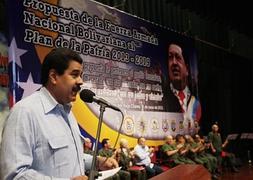 Maduro, en su intervención de ayer. / M . A. (Efe)