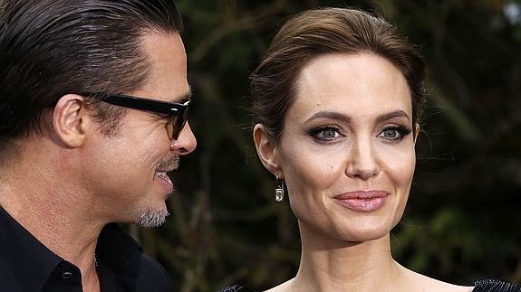 Brad Pitt y Angelina Jolie. 