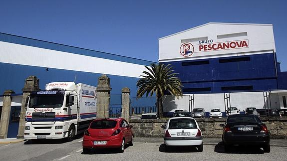 Vista de la factoría de Pescanova en Chapela.