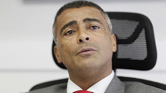 Romario, durante una entrevista. 