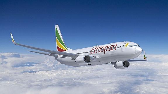Avión de Ethiopian Airlines. 