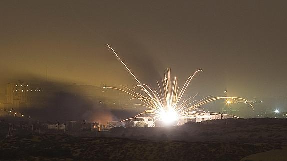 Los misiles han seguido cayendo sobre Gaza esta noche 