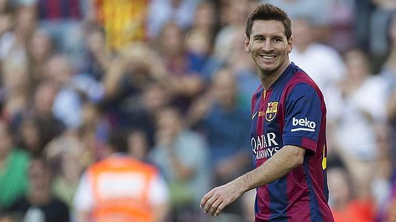 Messi, durante un partido de Liga. 