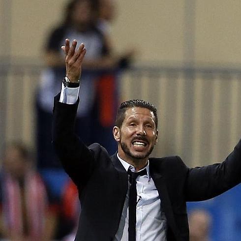 Diego Pablo Simeone, durante el partido