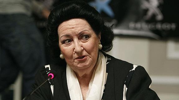 La soprano Montserrat Caballé. 