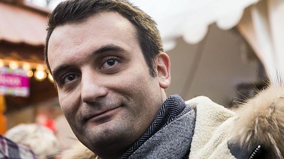 El vicepresidente del ultraderechista Frente Nacional (FN) francés, Florian Philippot. 