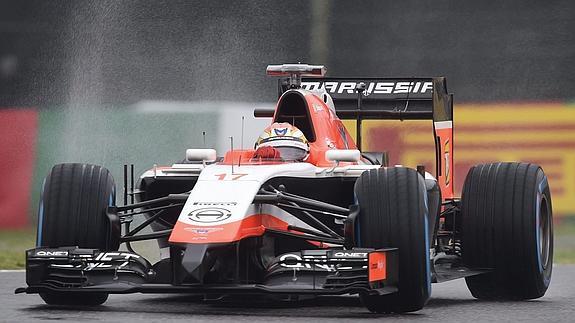 Jules Bianchi en una carrera de la temporada pasada. 