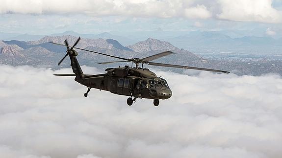 Un helicóptero Black Hawk. 