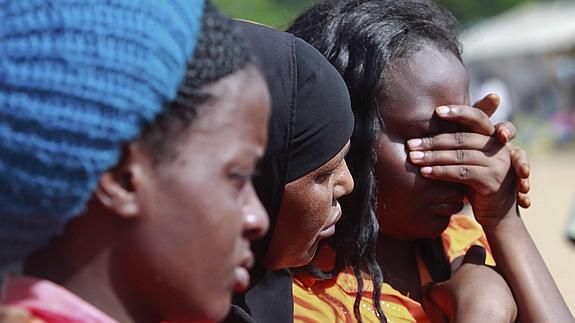 Supervivientes del ataque contra la Universidad de Garissa. 