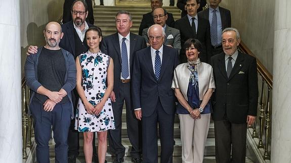 Los actores que ponen voz a 'El Quijote', con Francisco González.