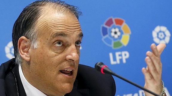 Javier Tebas, presidente de la LFP. 