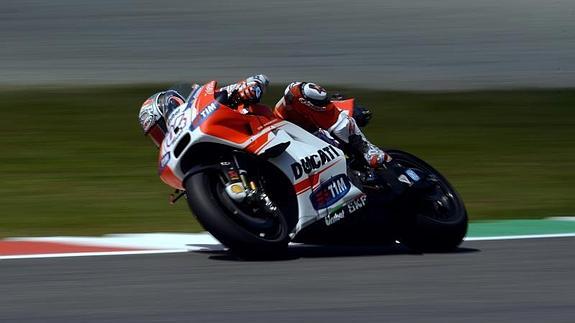 Andrea Dovizioso, en los entrenamientos. 