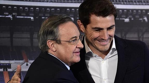 Florentino Pérez y Casillas, durante el acto. 
