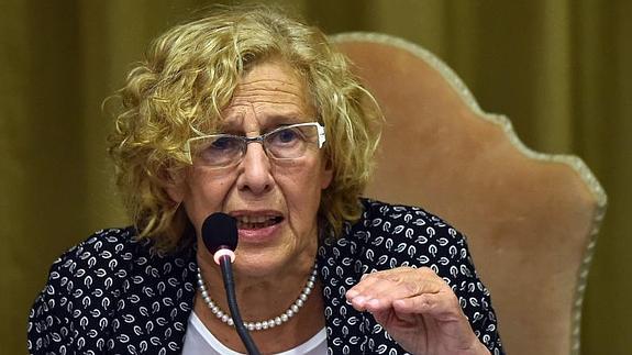 Manuela Carmena, hoy en El Vaticano. 