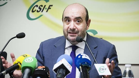 El presidente del CSI-F, Miguel Borra.