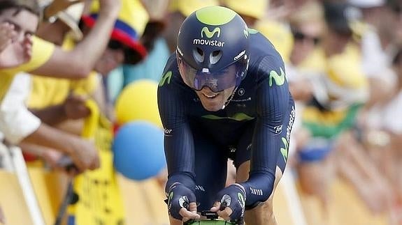 Alejandro Valverde, durante el Tour 2015. 